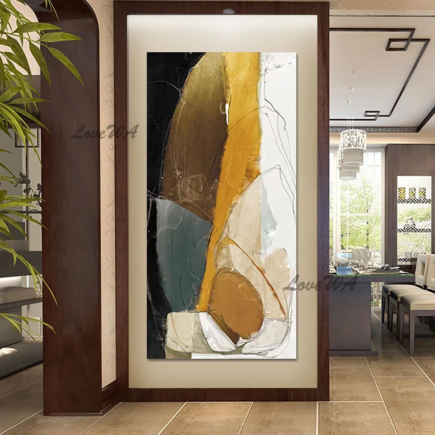 Frameless Abstract Handmade Artwork, Canvas Picture, Acrylic Textured Wall Art, Hot Sale, New Design Decoration Oil Painting